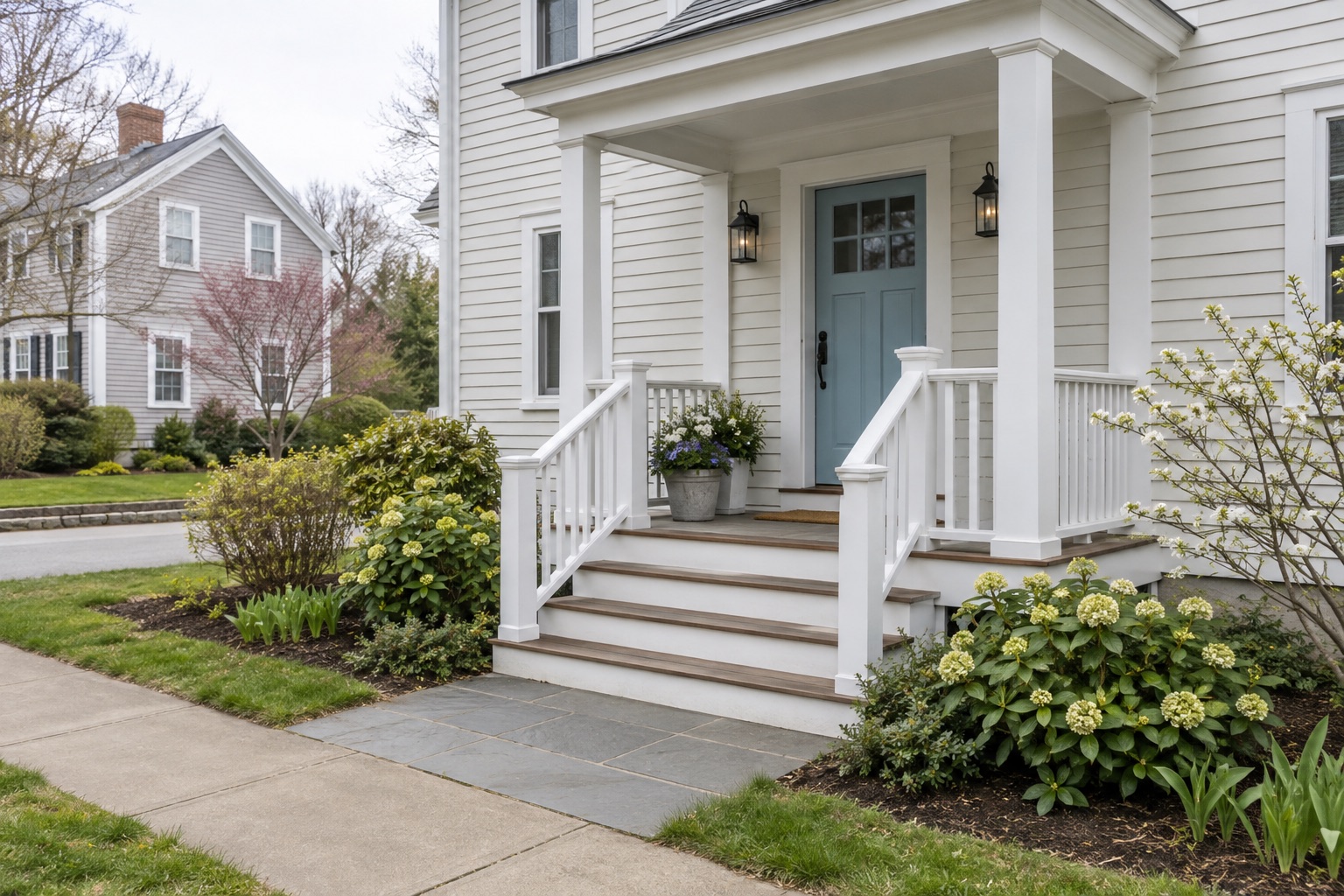 A welcoming entry in spring